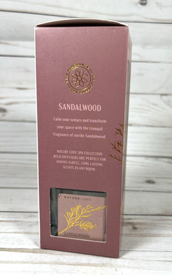 Nature Love Sandalwood 7 Reed Diffuser 3.38oz Home Fragrance Aroma