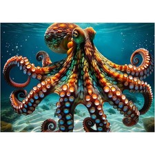 1000 Piece Octopus Deep Blue Sea Jigsaw Puzzle Ocean Exploration Adult Puzzle