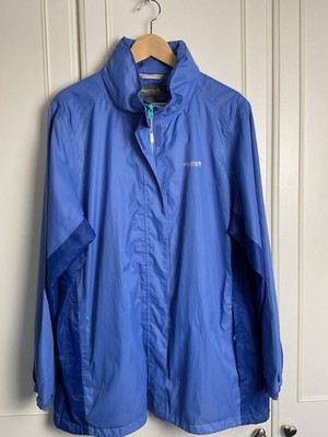 REGATTA Isolite Anorak Womens Size UK 20 Blue Waterproof Raincoat Hooded Jacket