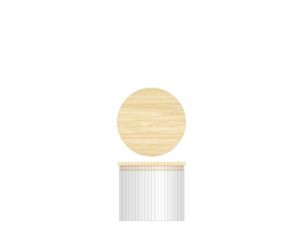 H&H Borosilicate Glass Jar With Bamboo Wood Lid 0.75L