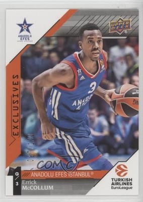 2017-18 Upper Deck Euroleague Exclusives 97/100 Errick McCollum #90 e5r