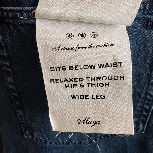 NUEVO Jean Brida Trail Rag & Bone Maya tiro alto tobillo pierna ancha para mujer 34 - Imagen 13 de 13