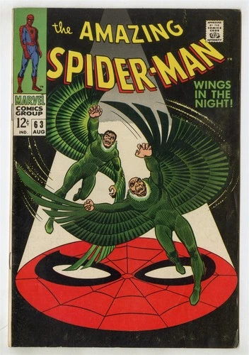 Amazing Spider-Man #63 FN 6.0 off-white pages  Old & New Vultures  Marvel  1968