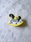 Fisher Price #761 Rocking Horse Yellow Baby Nursery Vintage Little People