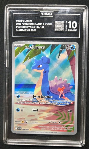 Misty's Lapras graded TAG 10 for sale on eBay