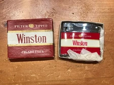 VINTAGE PENGUIN WINSTON CIGARETTES LIGHTER MADE IN JAPAN