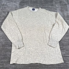 Vintage Duofold Thermal Shirt Mens XL Gray Long Sleeve Wool Blend Base Layer USA