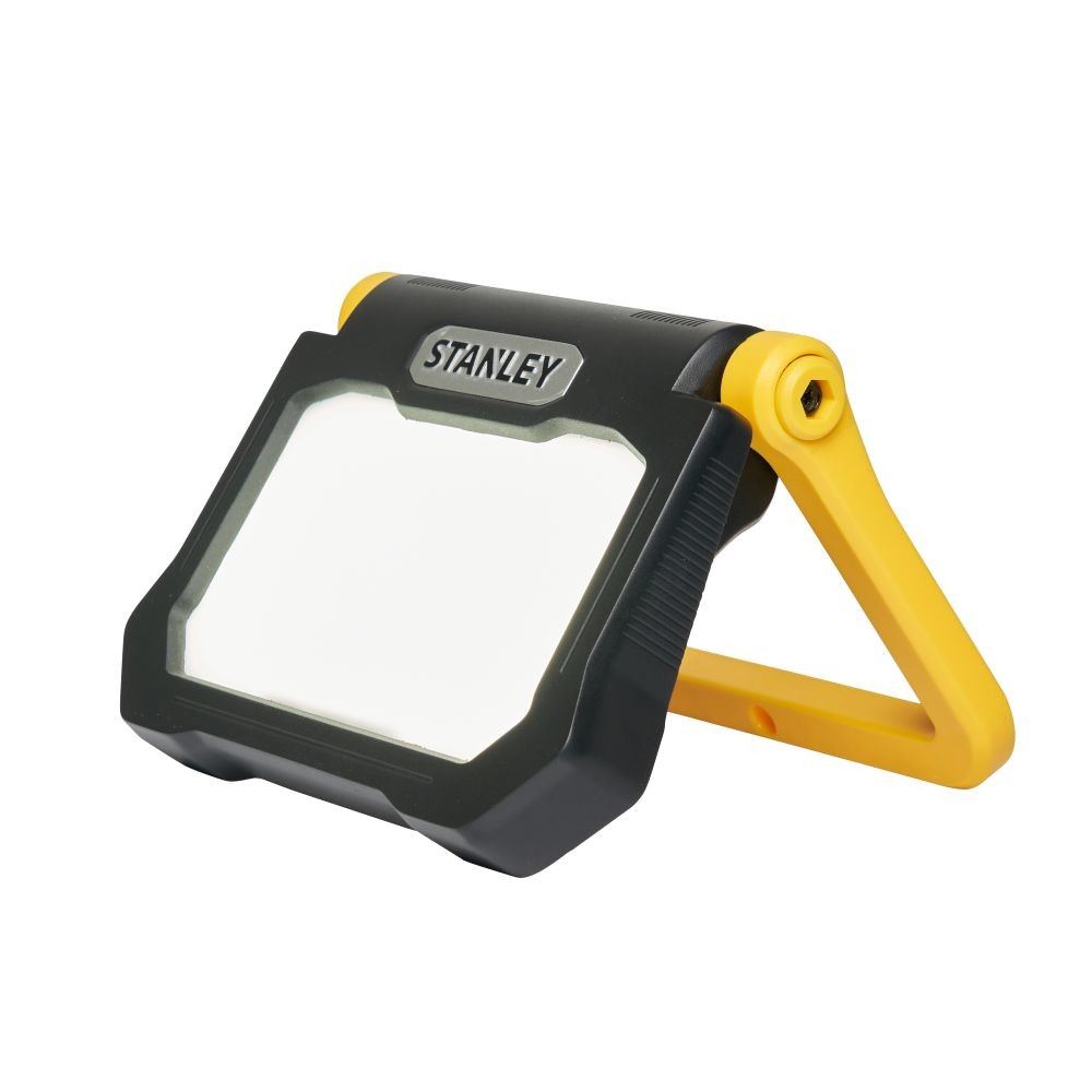 Stanley Work Light Yellow, Black 20 Watt Integrated LED Foldable IP54 Floodlight