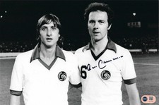 FRANZ BECKENBAUER SIGNED 12X8 FOOTBALL LEGEND PHOTO (ACG CERT AG17835)