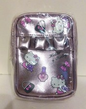 Sanrio Hello Kitty Metallic Pouch 2005 LE Pink/Purple MIB Rare