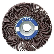 Merit 08834123009 Flap Wheel, 6 In D, 1 In W,  1 In, 40 G