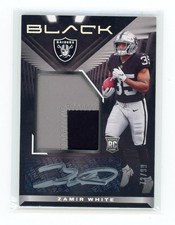 2022 Panini Black Football- Zamir White #236 72/99 (AU, MEM, RC)