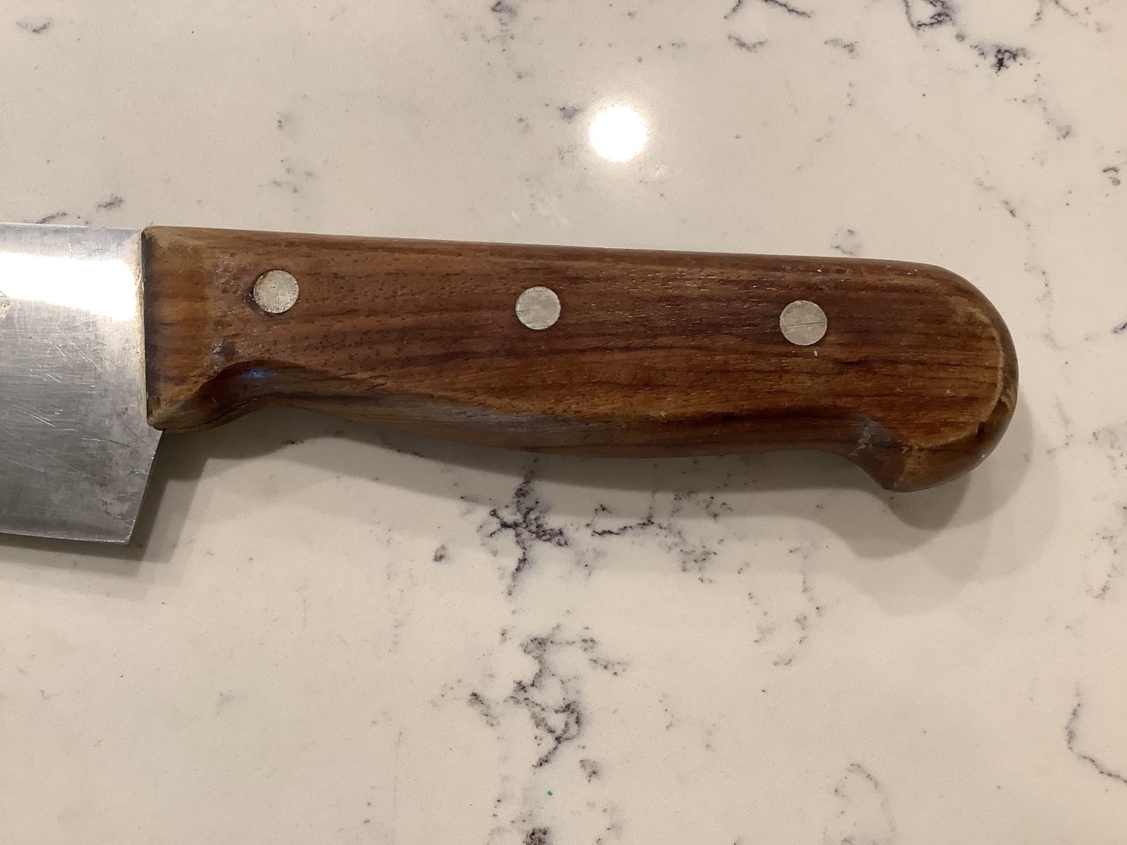 VTG R. H. FORSCHNER CO. Switzerland VICTORINOX Chef's KNIFE WOOD HANDLE 13”