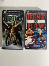 WWF D-GENERATION X & BEST OF RAW VOL. 1 (VHS, 1998-99) LOT OF 2 HHH CHYNA DX WWE
