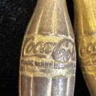 3 Vintage Miniature Brass COKE COCA COLA Bottle Charms Pendant Keychain 1 1/2" — photo 6