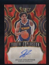 2023-24 Select Youth Explosion Red Flash Julian Strawther RC Rookie AUTO /49