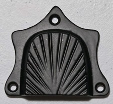Black Wrought Iron Steamer Trunk Pull Scallop...