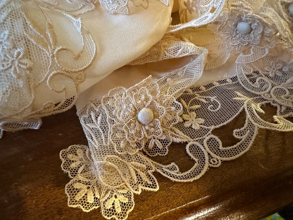 Braguita de seda vintage con encaje fino excepcional VER VIDEO AHORA Foto 2 de 4