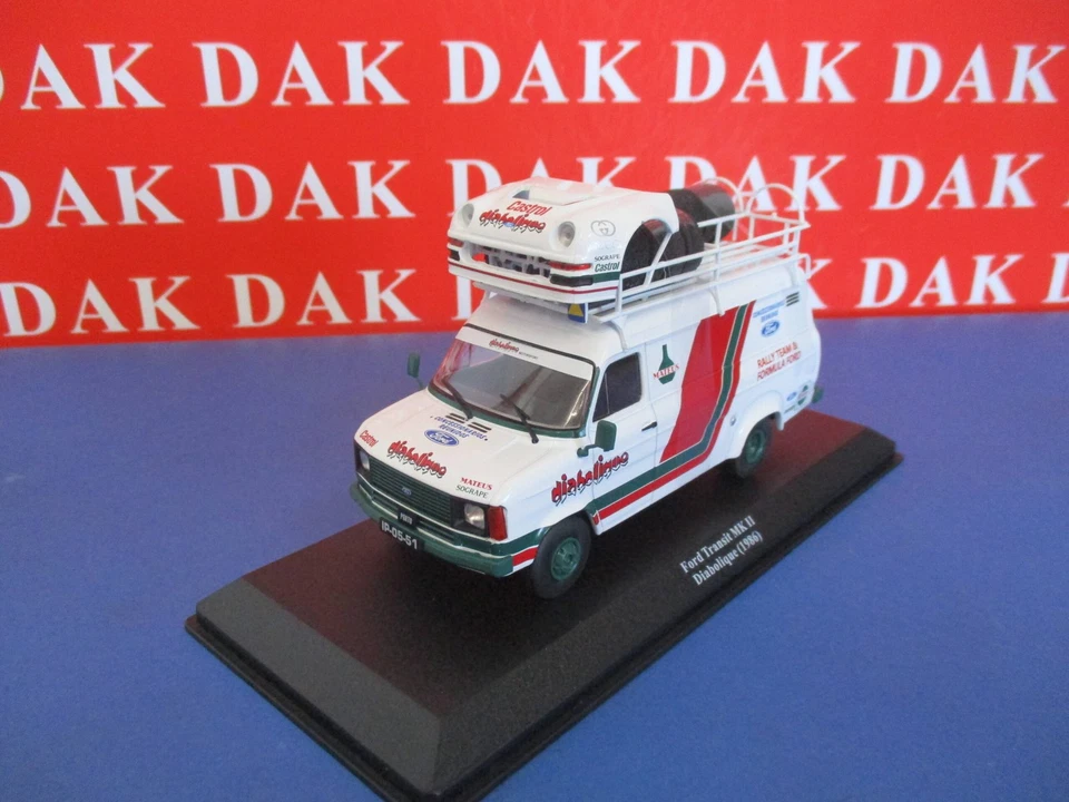 Die cast 1/43 Modellino Furgone Ford Transit MK II Rally Team Diabolique 1986 - Immagine 2 di 4