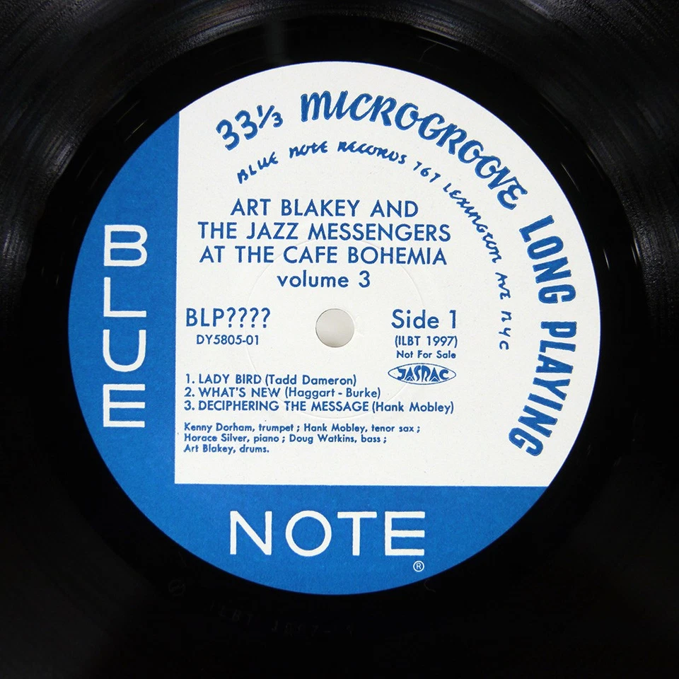 ART BLAKEY AT THE CAFE BOHEMIA VOLUM BLUE NOTE DY580501 Japan PROMO VINYL LP - Image 3 of 3