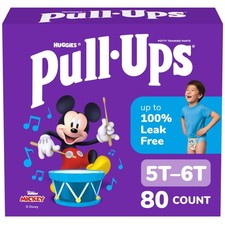 Pull-Ups Boys' Potty Training Pants Size 5T-6T Training Underwear 46-60 lbs 8...