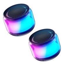 Portable Bluetooth Speakers with Colorful Lights, Loud Sound, Small Bluetooth...
