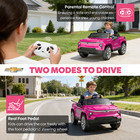 OROFULL 24V Licensed Chevrolet Electric Ride On Car with LED Lights & MP3, Pink — photo 3