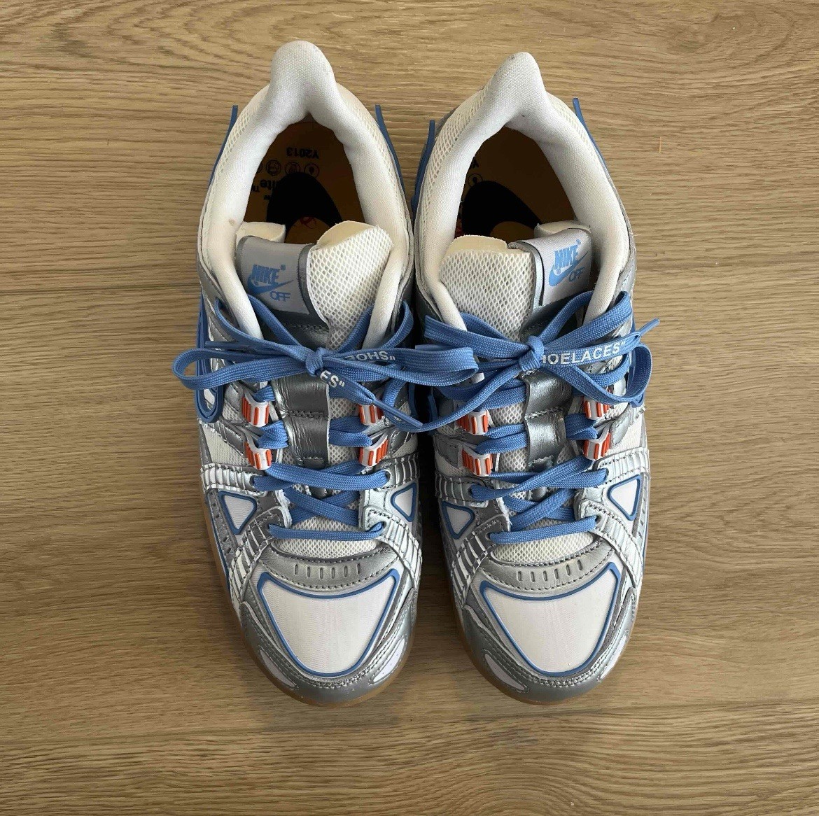 OFF WHITE X NIKE Nike Off White x Air Rubber Dunk University blu taglia 9