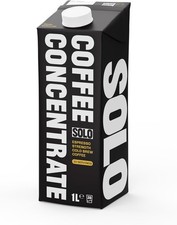Solo Cold Brew Coffee Concentrate Espresso Strength Instant Barista Grade 1L UK