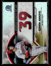 Edwin Arroyo - 2023 Bowman Chrome Scouts Top 100 Refractor #BTP-39 Reds