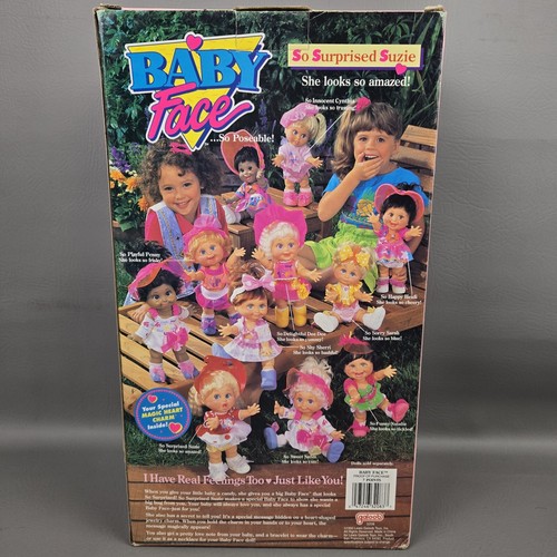 Baby Face So Surprised Suzie 1990 bambola vintage Galoob 13” leggi descrizione - Foto 10 di 18