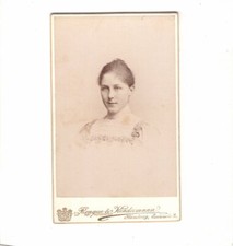 CDV Foto Damenportrait - Hamburg 1890er
