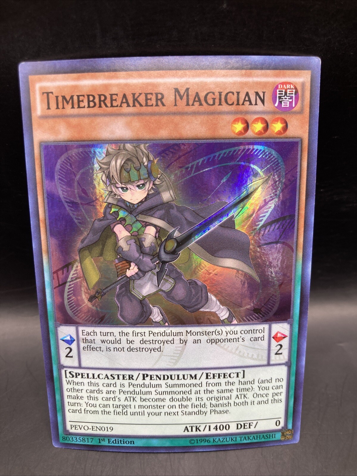 Timebreaker Magician PEVO-EN019 1st Ed Pendulum Evolution Ultra Rare