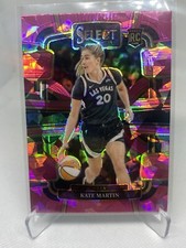 2024 Panini Select WNBA - Concourse Pink Cracked Prizm RC #22 Kate Martin (RC)