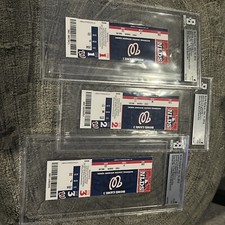 GRADED TICKET LOT 2012 NLDS Game 3,4,5 HARPER 1st PLAYOFF HR, WERTH WALKOFF BGS