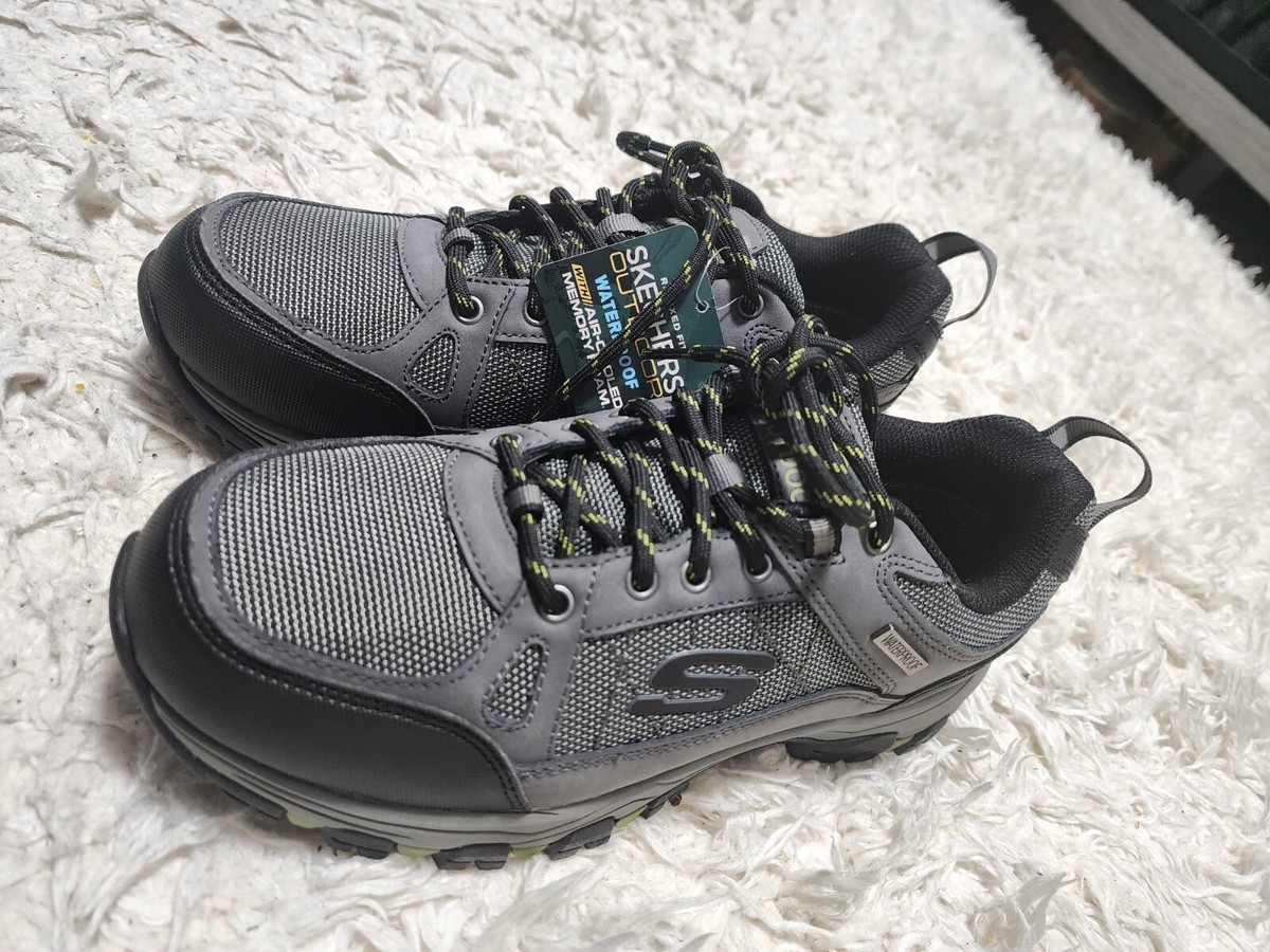 Skechers Mens Waterproof Hiking Shoes Charcoal 204427/CHAR Size 11 Skechers Relaxed Fit: Selmen - Cormack Charcoal 204427 CHAR  main image 2
