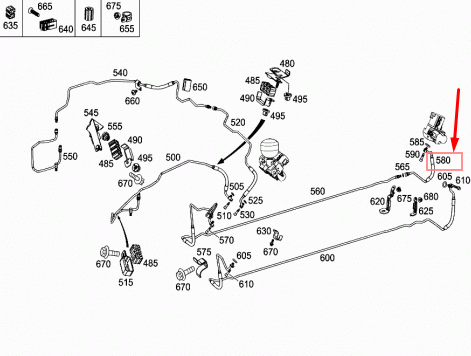 MERCEDES-BENZ SL R231 High-Pressure Line A2313200754