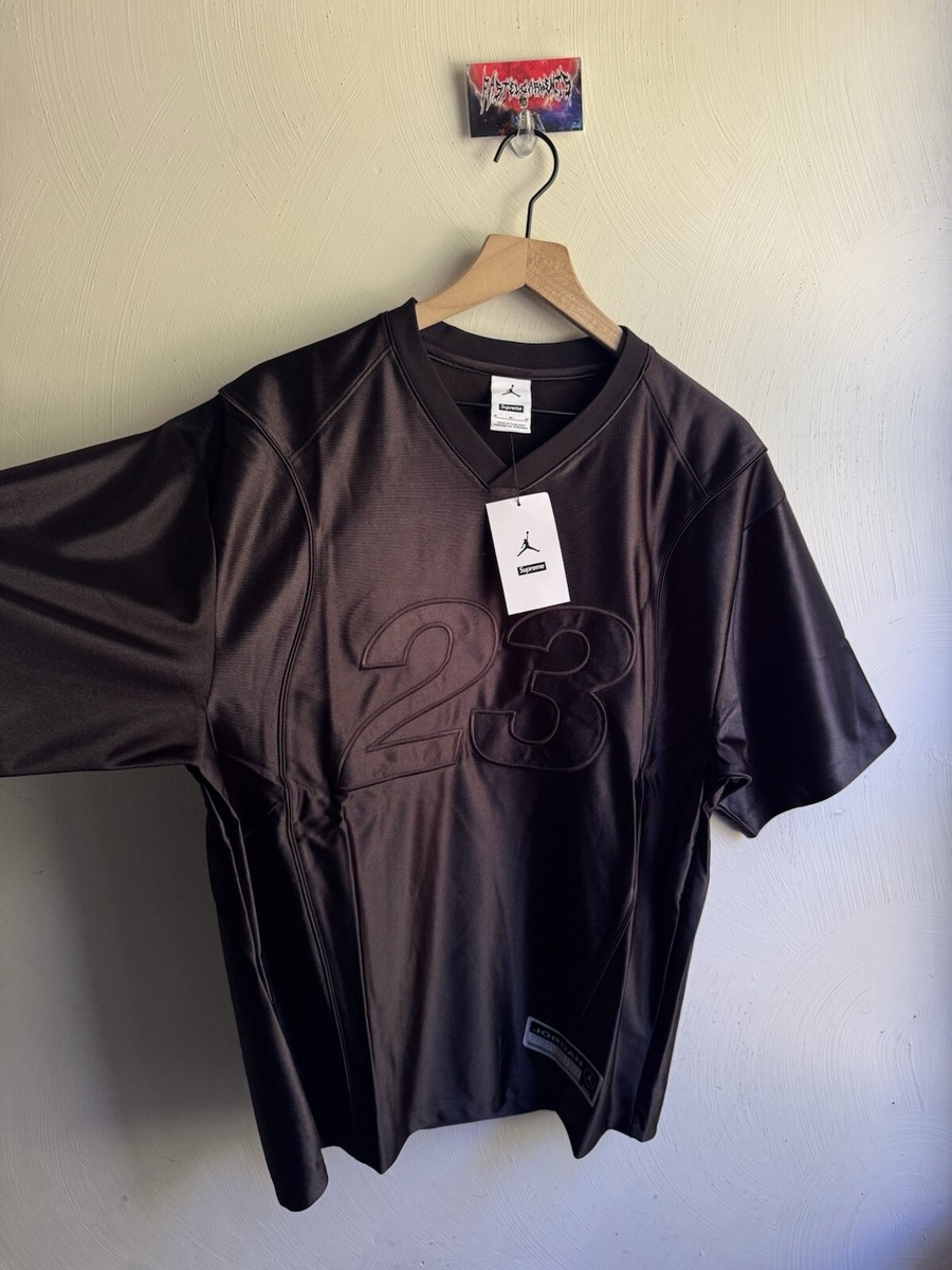 Supreme Jordan 23 Warm Up Jersey Black FW24 Size M Medium