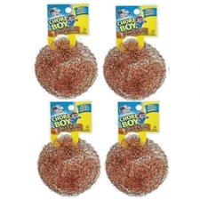 Chore Boy Copper Scrubber 100% Pure Copper Scrubbers New Steel Wool Scouring Pad