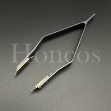 Stainless Steel V Type Watch Spring Bar Tweezers Remover for Watch Repair Gray