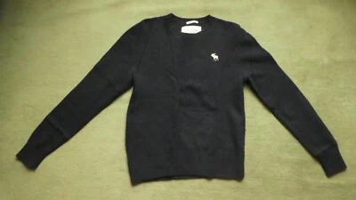 Pull en laine bleu marine Abercrombie & Fitch taille M (lire la description) - Photo 1/4