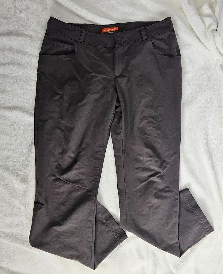 Pantaloni Merrell Donna 8 Select Wick Escursionismo Taupe Marroni Cerniera Outdoor Escursione Gorpcore