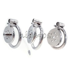 Small Flat Lock Chastity Device with Arc Ring Chastity Cage Preventing Cheating