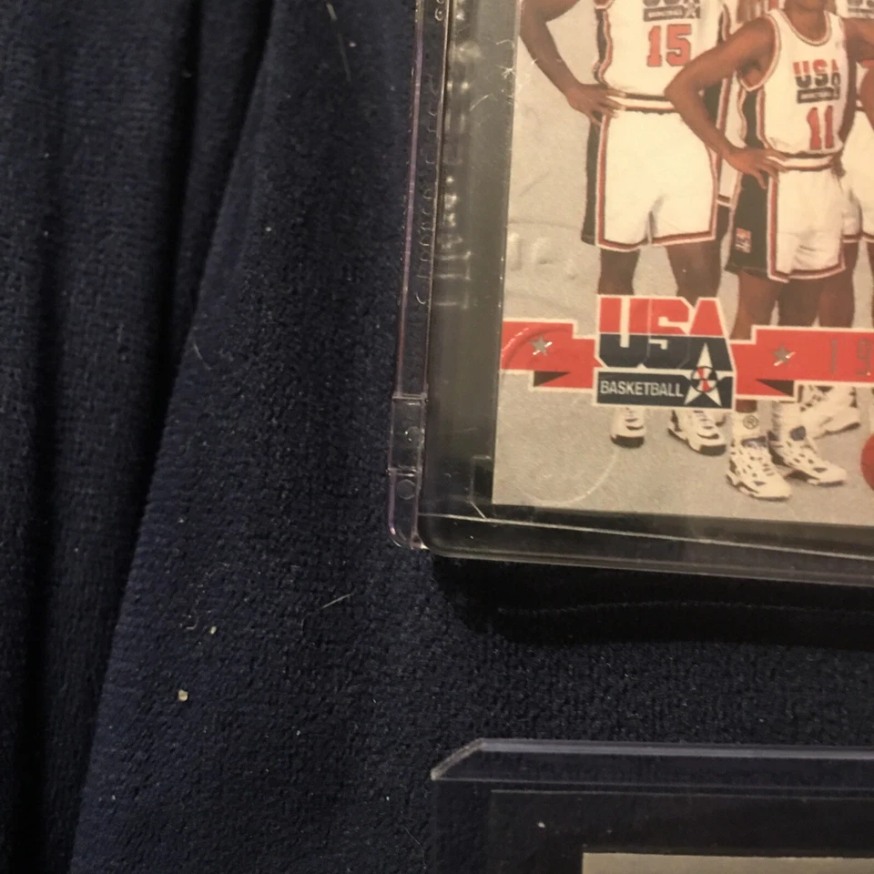 Tarjeta del equipo Skybox 1994 baloncesto de Estados Unidos #83 con Shaquille O'Neal (autógrafo con certificado de autenticidad) Foto 4 de 4