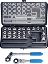Mueller-Kueps 514 600 XS Bit Kit w/ Flex Head and Hinge Head Ratcheting Wrenches