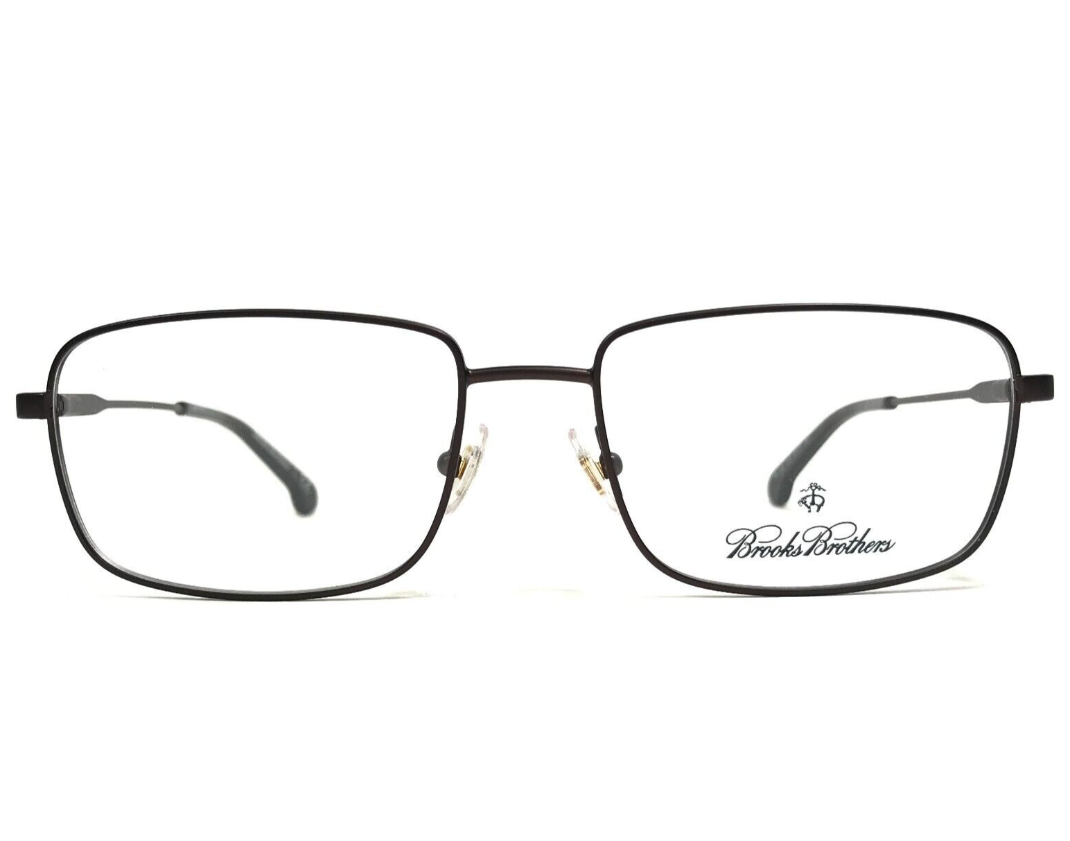Brooks Brothers Eyeglasses Frames BB1034 1643 Brown Rectangular 55-17-145
