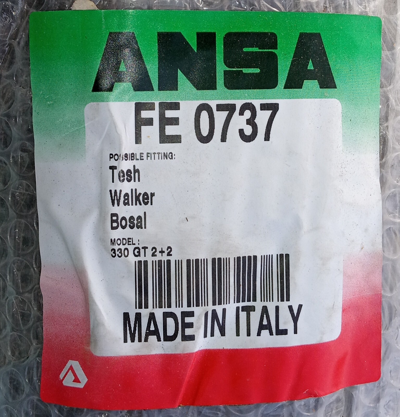 Ferrari 330 GT Rear Tailpipe Silencers_ANSA_Pair_LT_RT_95200032/S_95200032/D_NEW