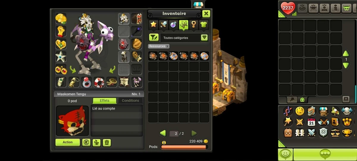 compte dofus touch lvl 200 terra cogita eca