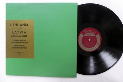 LITHUANIA and LATVIA in Song and Dance LP Folk Ensembles VG+  a761