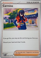 Carmine 103/131 Prismatic Evolutions Uncommon Trainer